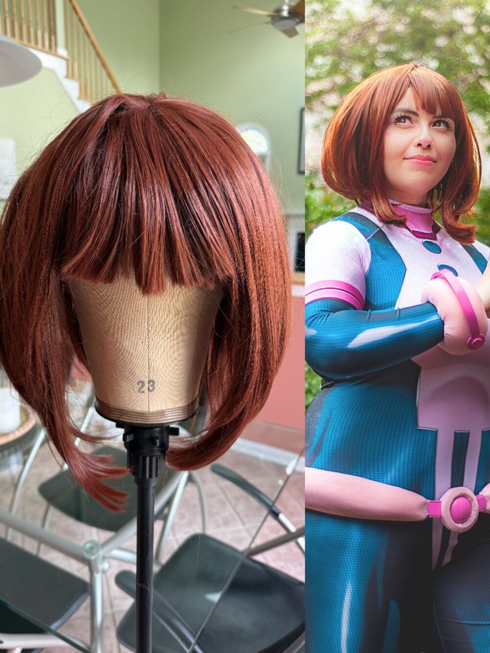 Brown Bob Ochaco Uraraka Cosplay Wig - My Hero Academia